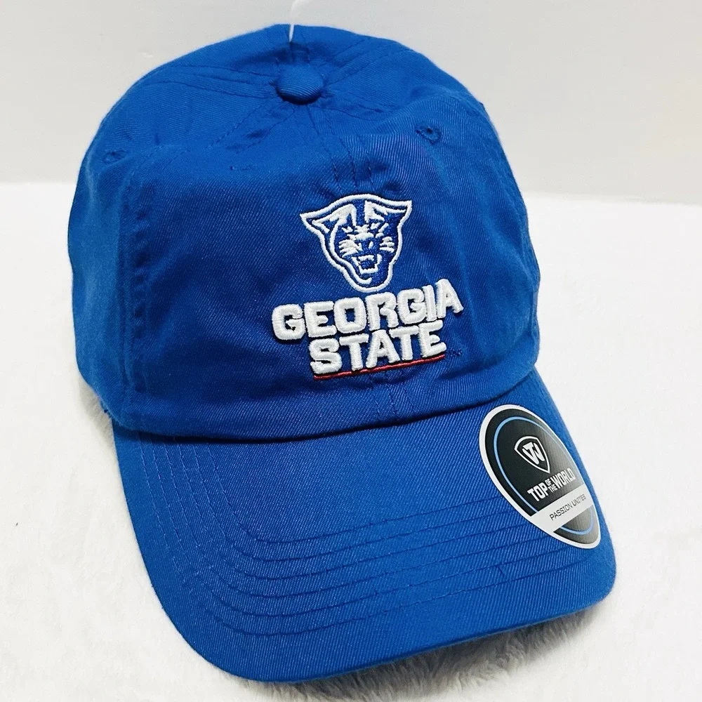 Top of the World Georgia State Panthers Dad Hat‎ Cap Adjustable Strap Blue NCAA